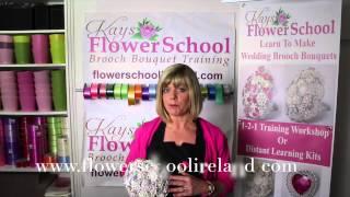 Brooch Bouquet Training at Kays Flower school