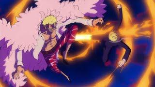 Sanji vs doflamingo , everyone is shocked with sanji (English Sub)