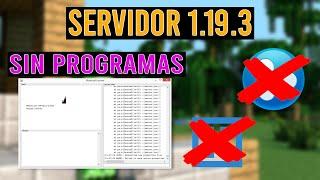 COMO *CREAR SERVIDOR* MINECRAFT 1.19.3 *SIN PROGRAMAS* | ISMXXEL | 2022