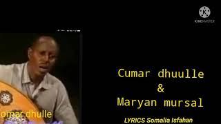 Heesta Buur baa Kugu Gudban.  Codka))( Cumar Dhuule & Maryan. mursl  ( @LYRICS Somalia Isfahan @