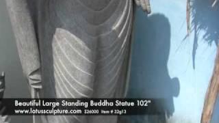 Large Standing Buddha Statue Masterpiece 102"