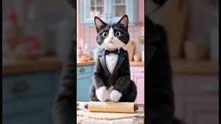 This Cat Cooks Better Than Me! #shorts #cat #cooking