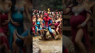 BS36  Spider-Man Rodeo Gone Wrong! LPG Bull on the Loose! ️