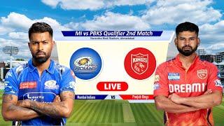 IPL Live - Mi vs Pbks Qualifier Match 2 | Mumbai Indians vs Punjab Kings Live Cricket Match Today