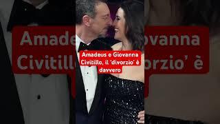 Amadeus e Giovanna Civitillo, il ‘divorzio’ è davvero #perte #gossip #news