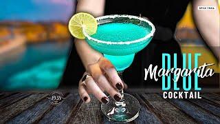 Frozen Blue Margarita Cocktail Recipe | How to make Easy Blue Margarita at home