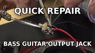 Replacing A Guitar/Bass Output Jack (with active pickups)