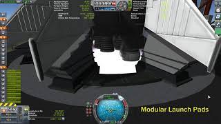 KSP Modular Launch Pads New Saturn IB Hold Down Arm Demo