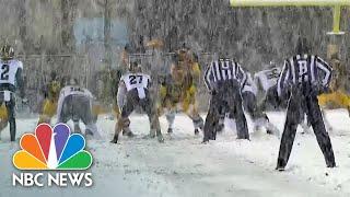 Watch: Central Michigan, Western Michigan Football Game In Whiteout Conditions