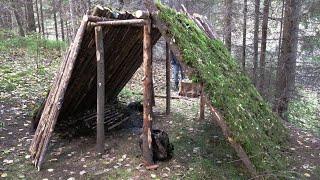Шалаш в лесу 2.0 / БУШКРАФТ