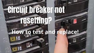 How to fix a circuit breaker that WONT reset!