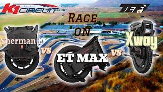 FASTEST EUC BATTLE: Begode XWAY vs LK Sherman L vs ET MAX – 60MPH RACING THRILLS!