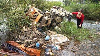 Farm Machinery Stuck On River Bank - Repair and Restoration of Abandoned Machinery