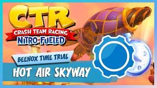 Hot Air Skyway - Developer Time Trial  (2:12:49 vs 2:13:49) | Crash Team Racing Nitro-Fueled