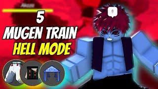 What I GOT From FARMING 5 Mugen Train HELL MODE CHESTS (CRAZY LUCK) In Project Slayers