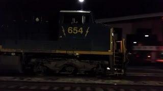 [CSXR]654 GE CW46AH & ES40DC Leads Q140-15 K5LAR24 Headed NB With Long Train & Meets Q031 In Fay