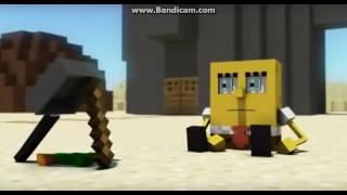 Спанч боб и Патрик в minecraft
