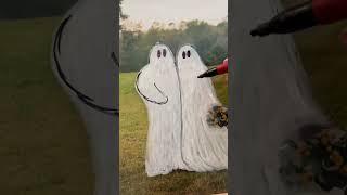 Spooky Wedding Photo DIY: Draw Ghosts on Glass for Easy Fun #fok #ghostwedding