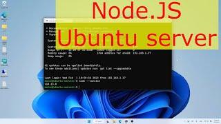 How to install Node.JS on Ubuntu server