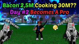 Bacon Becomes A Pro #2 From 2,5M Being Spammer With Dragon Trident Combo Blox Fruits Bounty Hunting