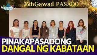 BINI, kinilala bilang Pinakapasadong Dangal ng Kabataan sa Gawad Pasado Awards 2024