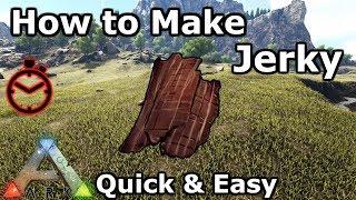 How to Make Jerky & Prime Jerky | Used to Make Kibble | Quick & Easy | Ark: Survival Evolved