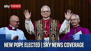 New Pope revealed as US-born Robert Francis Prevost | Sky News coverage