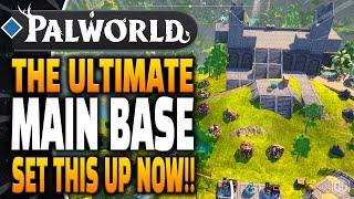 Palworld - The BEST Main Base you can Build for Infinite Ingots and Resources! Set this up NOW!