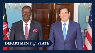 Secretary Rubio meets with Kenyan Prime Cabinet Secretary Musalia Mudavadi