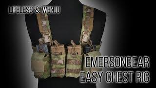 [EMERSONGEAR] Easy chest rig ATACS-FG / Эмерсон легкий нагрудник атакс