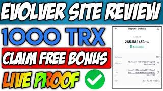 Evolevr TRX Website Honest Review || 1000 TRX Sign Up Bonus Free || TechnoQasim