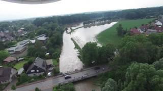 Hochwasser in Stadtlohn am Beehovenring 2016