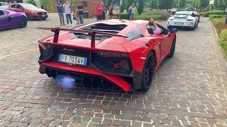 Lamborghini Aventador SV Straight Piped Revving *LOUD*