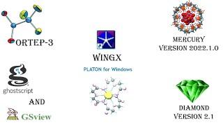 Installation of Crystallographic software WinGX, ORTEP3, MERCURY, SHELX, PLATON@DrKuldeepMahiya