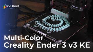 Upgrade the Creality Ender 3 v3 KE for 4-Colors Printing | Co Print KCM Set Installation