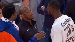 Julius Randle gets into heated altercation with a Knicks assistant coach 