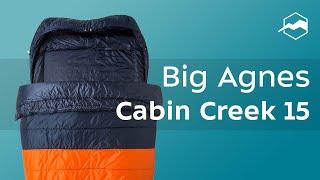 Спальный мешок Big Agnes Cabin Creek 15. Обзор