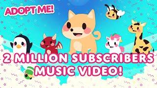 TWO MILLION SUBSCRIBERS MUSIC VIDEO!!  PEACOCK GIVEAWAY!  Adopt Me! on Roblox