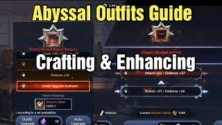 Black Desert Mobile Crafting Abyssal Outfits & Upgrading Them!