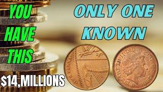 The Hidden Value of Elizabeth II One Penny Coins"Rare Queen Elizabeth ll coins worth millions!