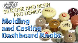 How to mold and cast resin dashboard knobs