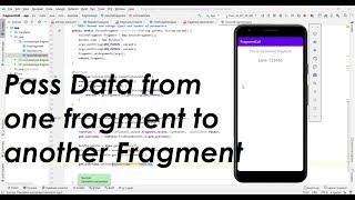 pass data from one fragment to another fragment in android