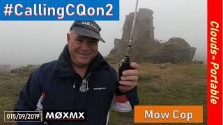 Calling CQ on 2Mtr  Amateur Ham Radio from Mow Cop, Cheshire, UK in the clouds!