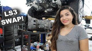 BMW LS3 SWAP Transmission + Header Installation
