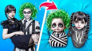 Wednesday Needs a Total Makeover! Popular Beetlejuice Makeover Ideas