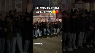 🟡 ULTRAS ROMA FANS IN LONDON  vs TOTTENHAM 28.11.24 EUROPA LEAGUE #ultras #roma #tifosi