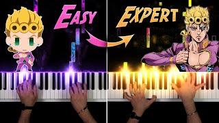 Giorno's Theme | EASY to EXPERT But...