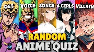 ANIME RANDOM QUIZ |  New Year Edition! 