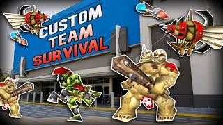 2 SUMMONERS vs 12 PLAYER map【CUSTOM TEAM SURVIVAL Normal Difficulty】