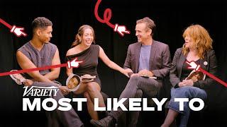 Colin Farrell, Cristin Milioti & 'The Penguin' Cast Vote on Who's Most Likely To Know Batman Lore